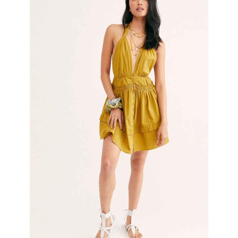 NWT Free People Sail Away Tunic / Dirty Olive - Picture 2 of 5